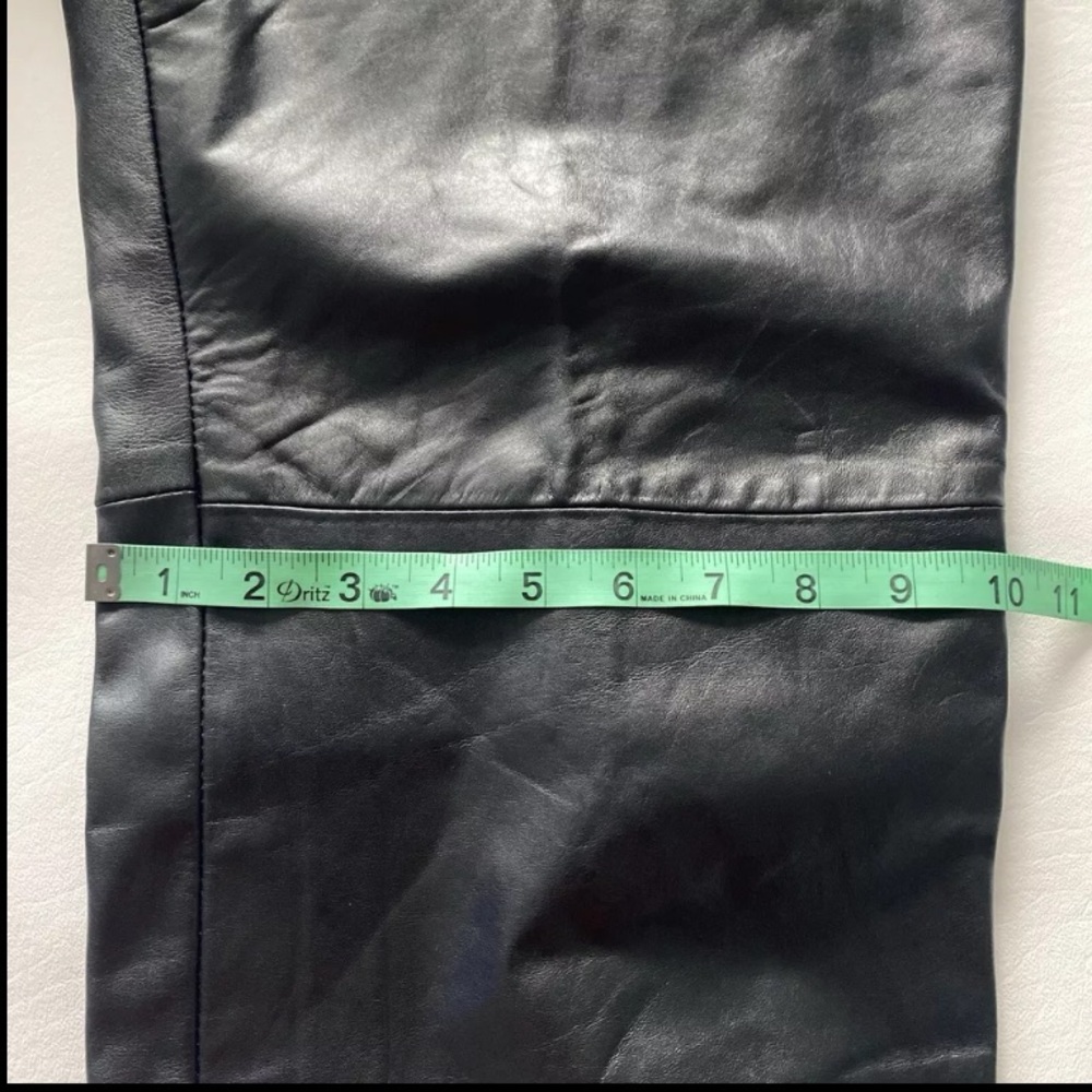 Vintage 80’s Women’s 11/12 Leather‎ Pleated Pants - Picture 9 of 16